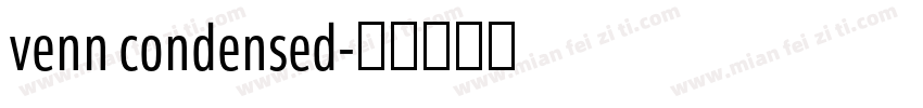 venn condensed字体转换